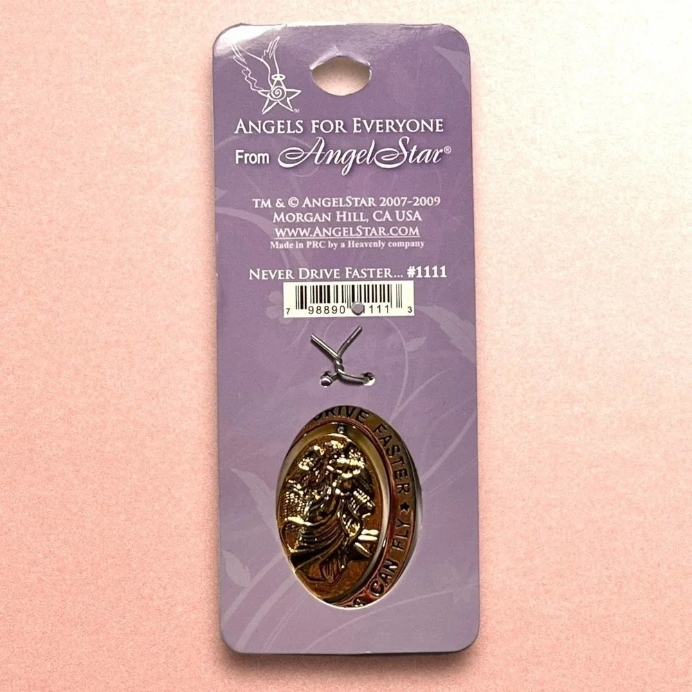 Angel Star Car Key Chain Gold Silver Tone Angel Charm Spins